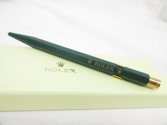 □未使用 【ロレックス ROLEX】 青インク ボールペン ノベルティ