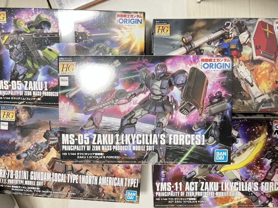 THE ORIGIN 5体セット HG アクトザク(キシリア部隊機) ザクI 