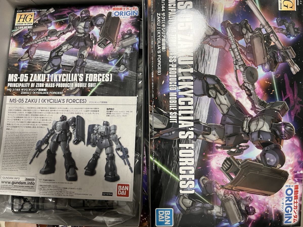 THE ORIGIN 5体セット HG アクトザク(キシリア部隊機) ザクI