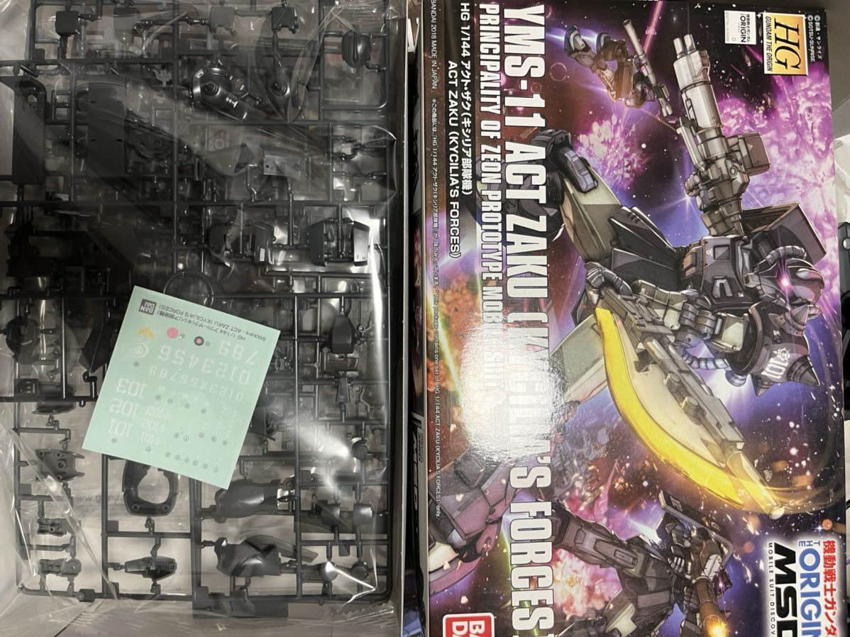 THE ORIGIN 5体セット HG アクトザク(キシリア部隊機) ザクI