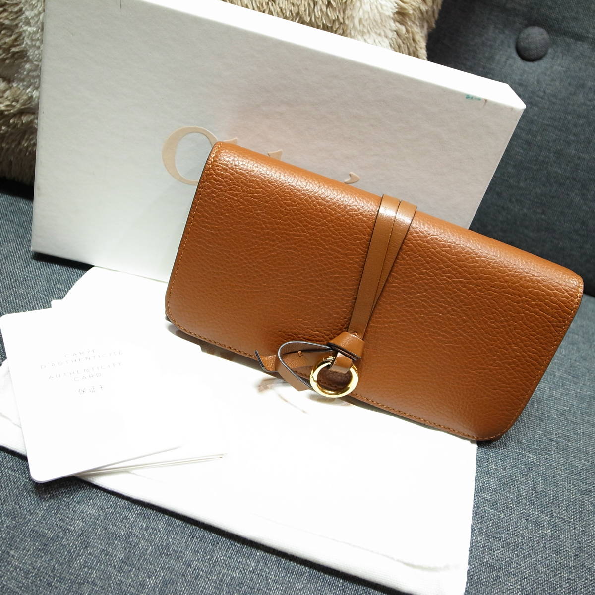 長財布 クロエ Chloe アルファベット レディース 財布 ラウンド 