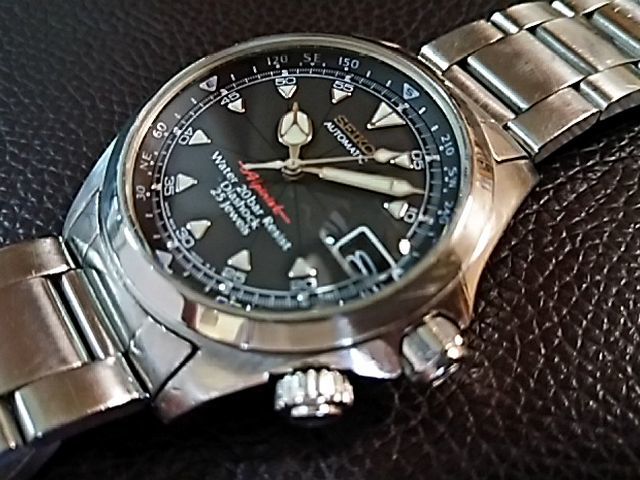 激レア セイコー アルピニスト SEIKO SCVF005 4S15-6000 ブラック 中古 