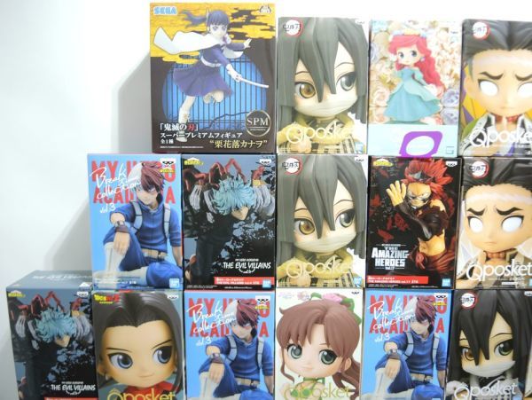 n3135kny 【未開封】 鬼滅の刃 ドラゴンボール 僕のヒーローアカデミア 黒子のバスケ 他プライズフィギュアまとめ43個セット [056-221001]