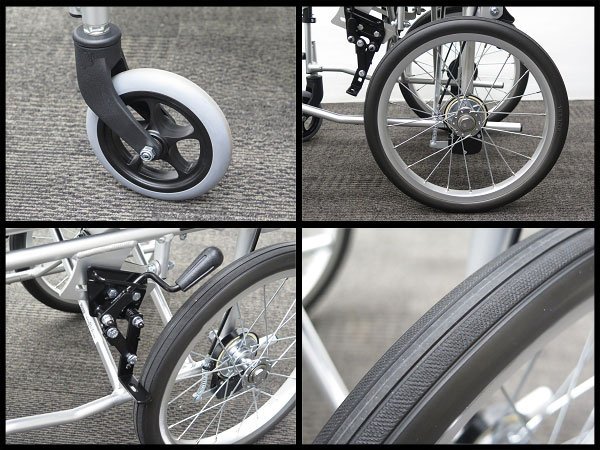 ○使用わずか!美品! MiKi/ミキ 介助型 スタンダード車椅子 BAL-4 ハイ