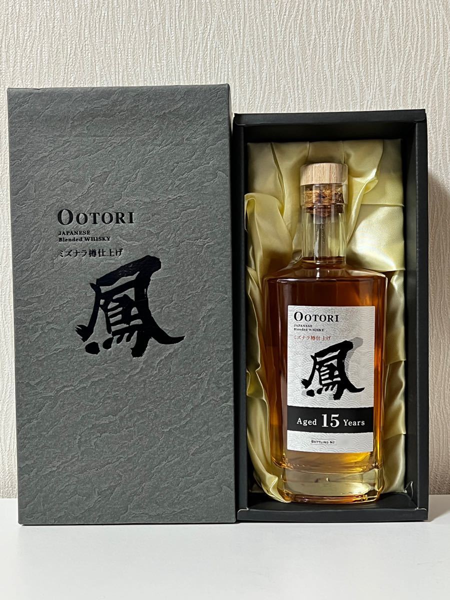 OOTORI 鳳 15年 ミズナラ樽仕上げ ジャパニーズウイスキー 希少】鳳15年 ミズナラ樽仕上げ ジャパニーズブレンデッドウイスキー