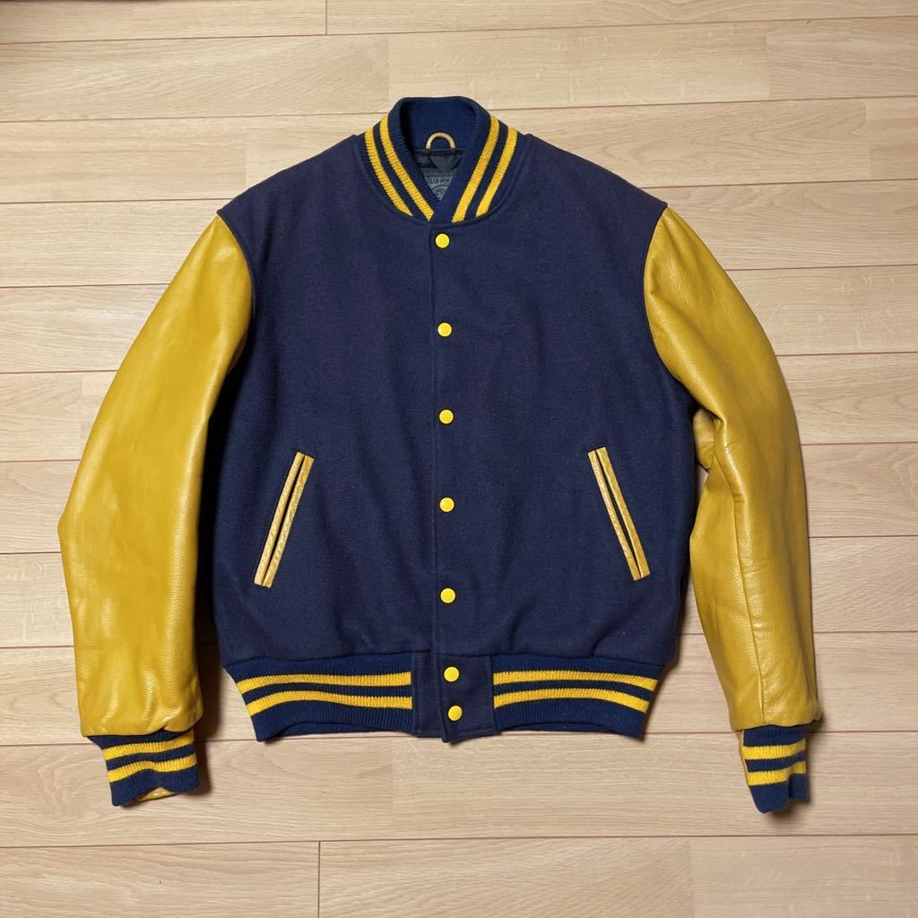 人気商品再入荷 スタジアムジャンパー ゴールデンベア USA製 袖革 90s