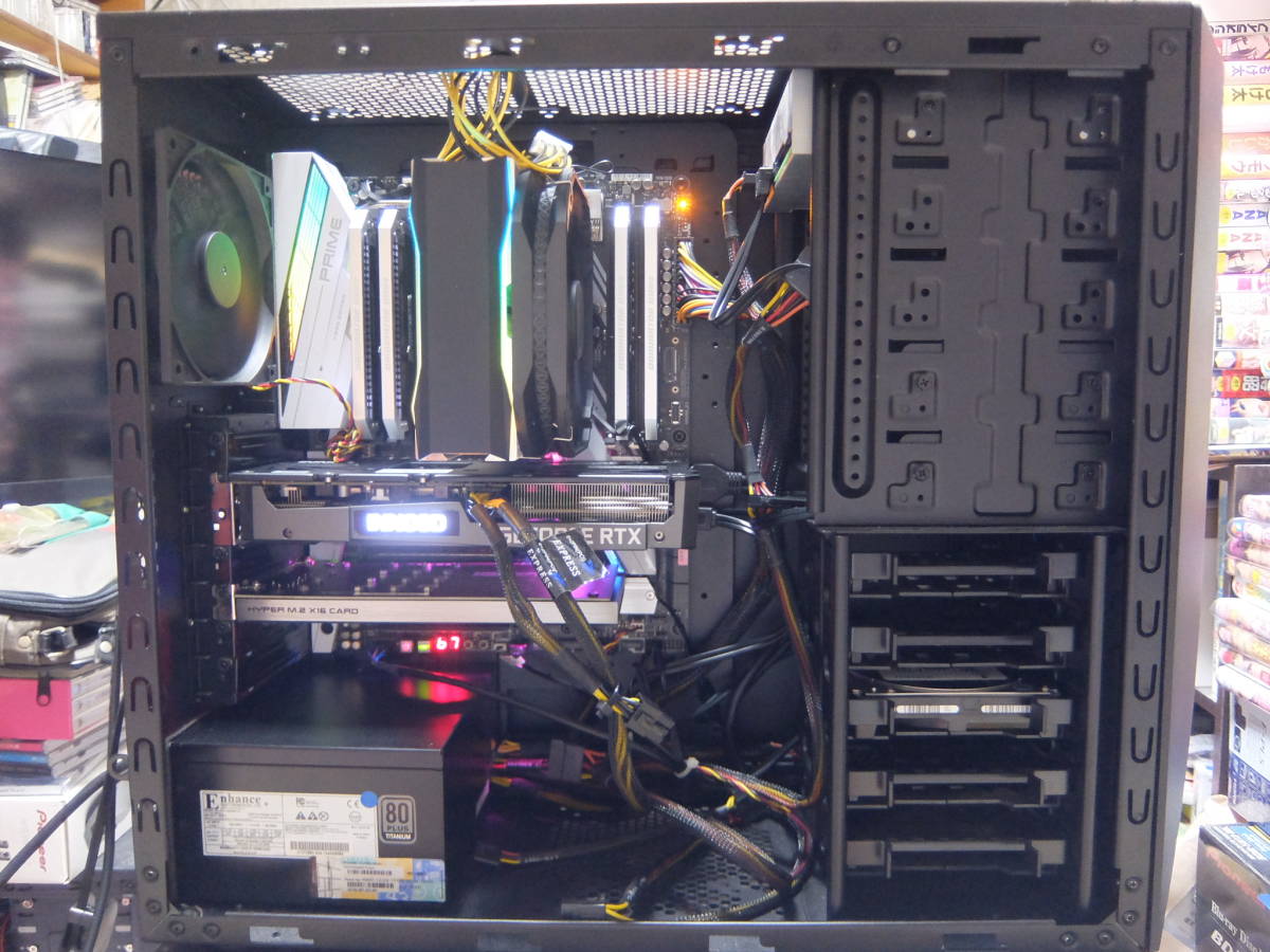 自作PC Intel Core i9-9980XE/64GB/RTX3060/NVMeSSD500G+NVMe RAID0 