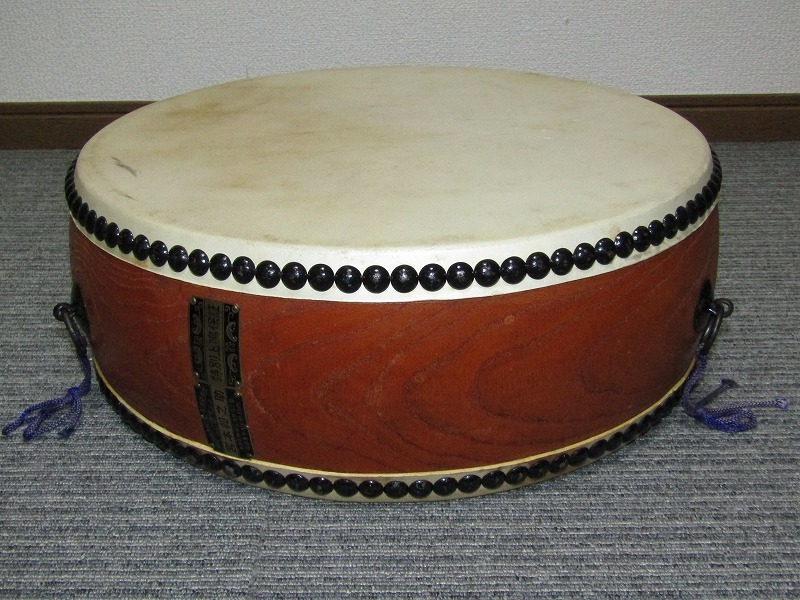 宮本卯之助 平太鼓　御神輿太鼓 j01-7140[GGH] 平太鼓 和太鼓 御神輿太鼓 民謡 宮本卯之助 特別上鳴 台