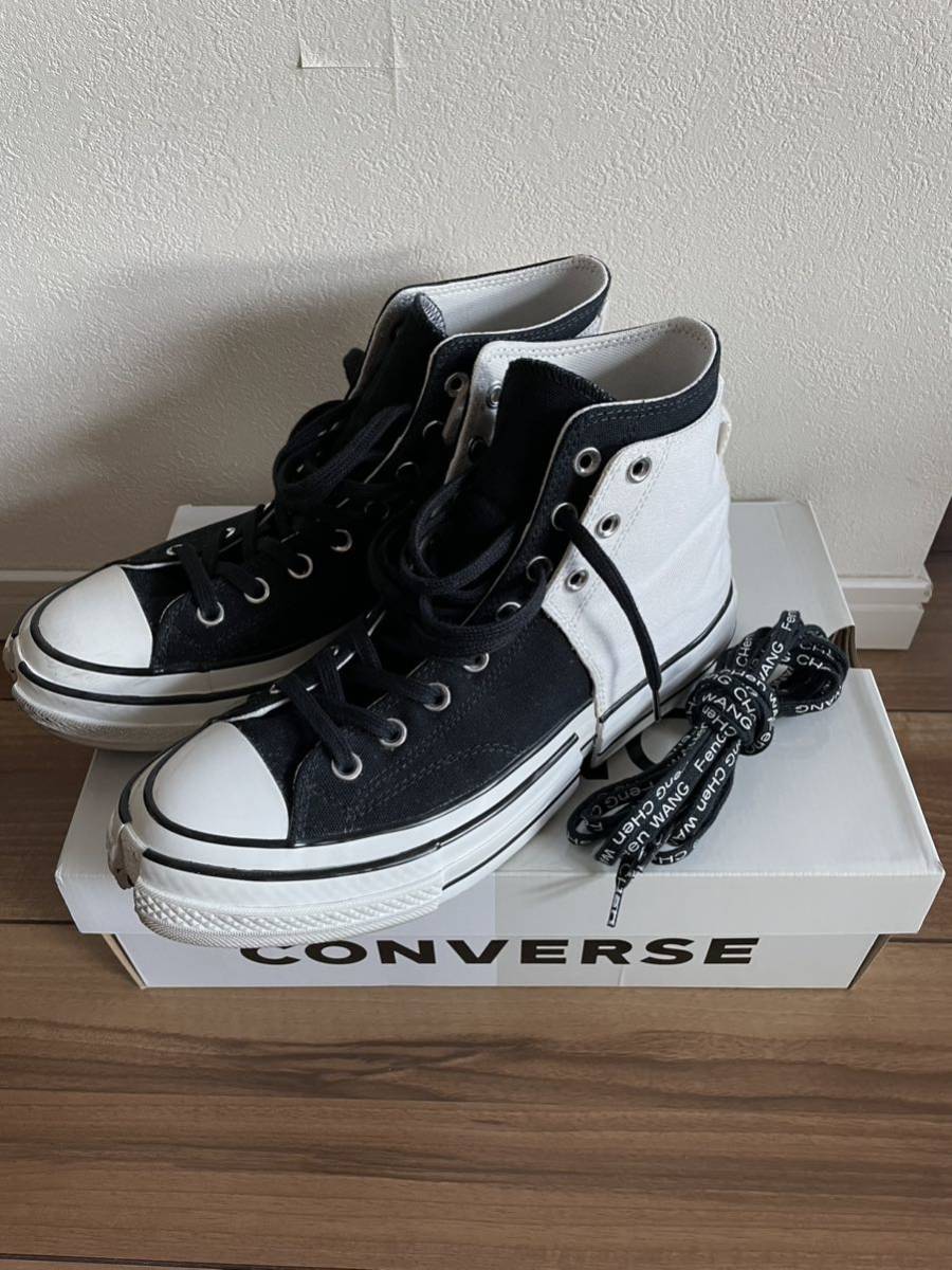  CONVERSE x FenG CHen WANG Chuck 70 2in1 Hi / Natural ivory/Black/Egret / size US9(27.5cm)｜売買されたオークション情報、yahooの商品情報をアーカイブ公開 - オークファン 27.5cm