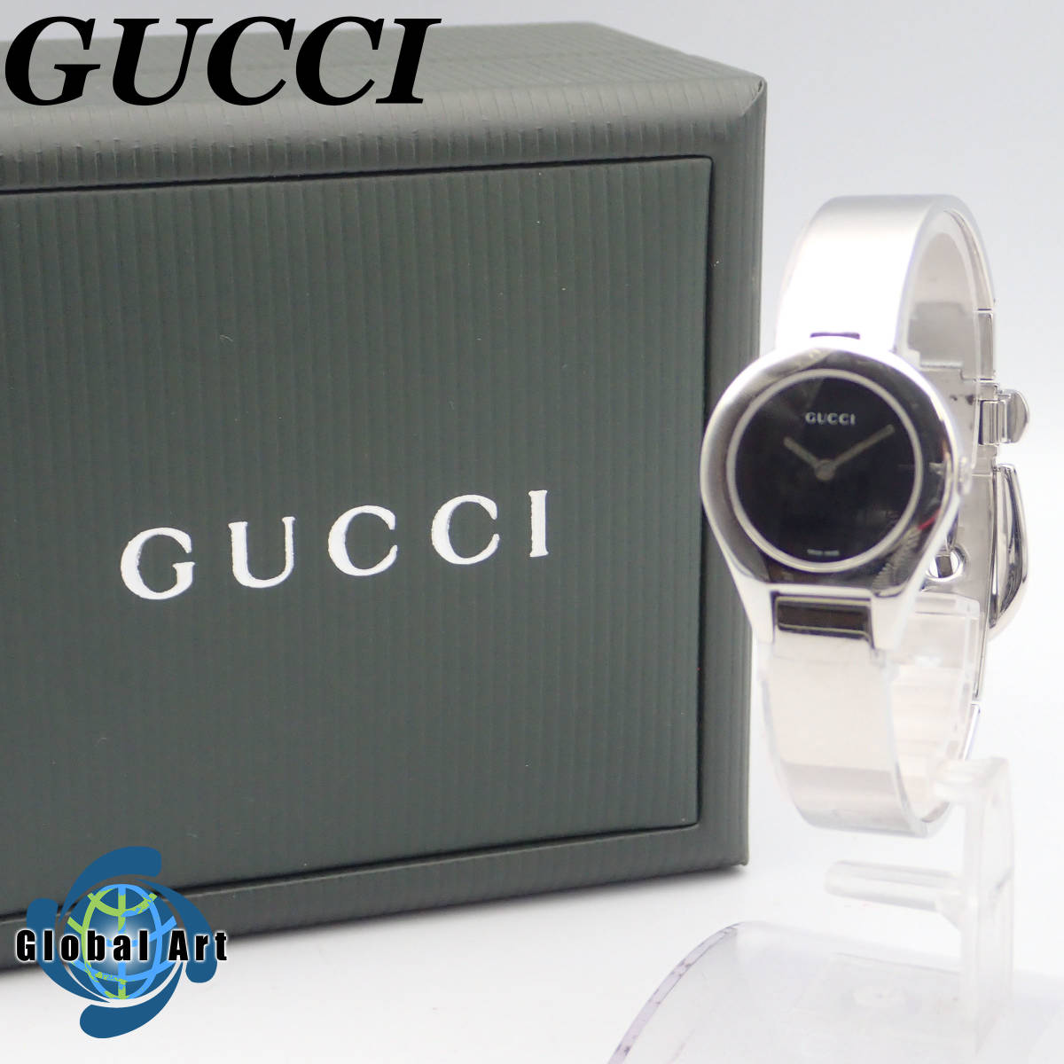 あ12065/GUCCI グッチ/クオーツ/レディース腕時計/純正ベルト/文字盤 