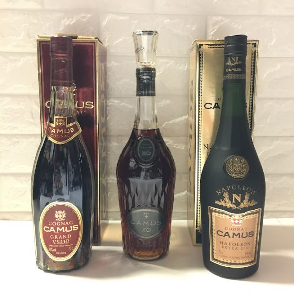 △未開栓△古酒△コニャック3本まとめ!! CAMUS カミュ グランドVSOP/