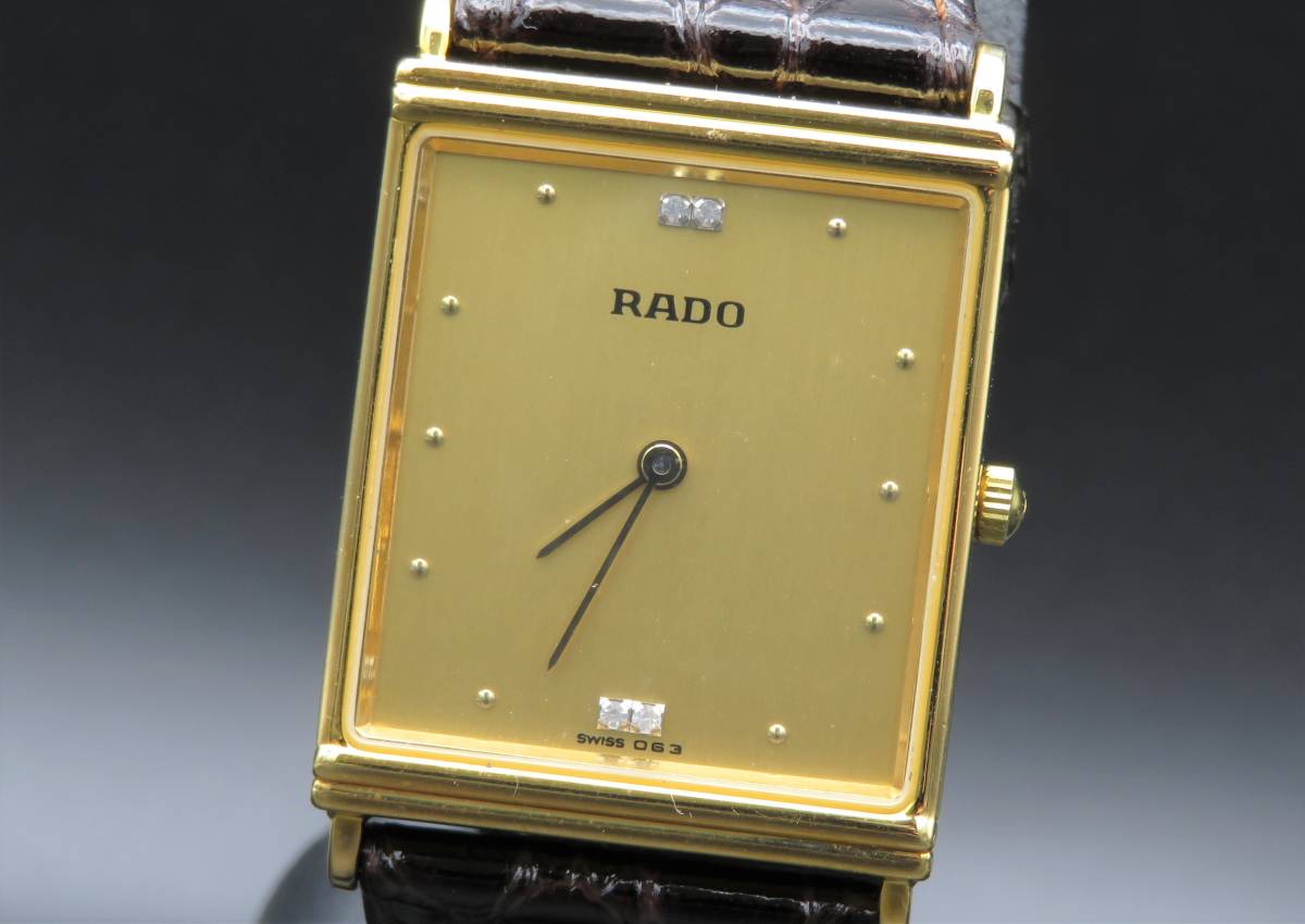 1円～! 山 ジャンク 稼働品含む RADO ラドー ダイアスター等 まとめ売り 4点セット 手巻き クォーツ メンズ レディース 腕時計 KNNSV21541