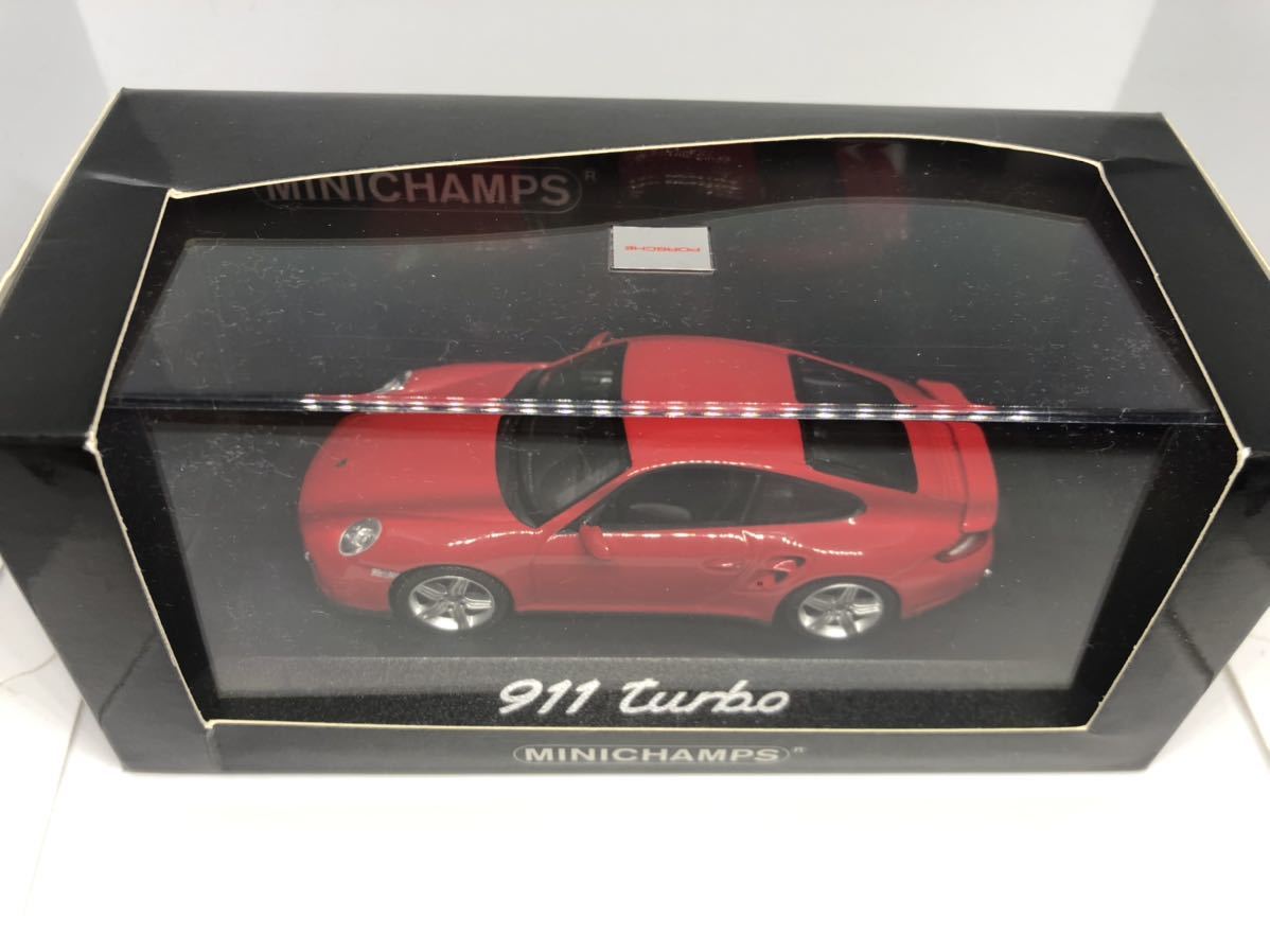1/43 ポルシェ 911 ターボ レッド (997) ポルシェ特注 ミニチャンプス