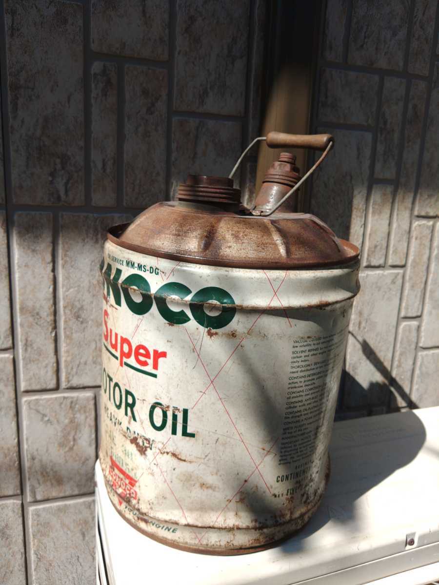 ビンテージ オイル缶 OIL ヴィンテージ ガレージ オブジェ 世田谷ベース