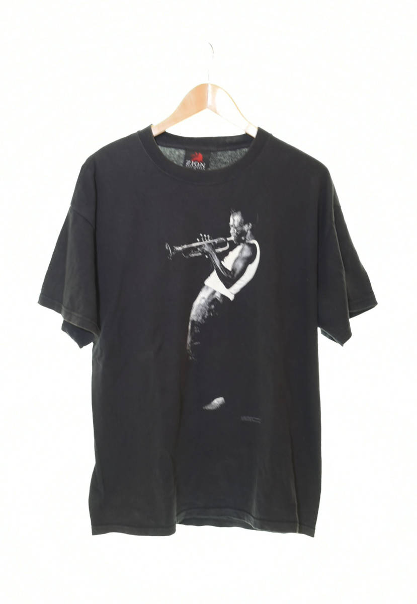 ☆ Miles Davis マイルスデイビス 2002 プリント 半袖Tシャツ sizeL 黒 
