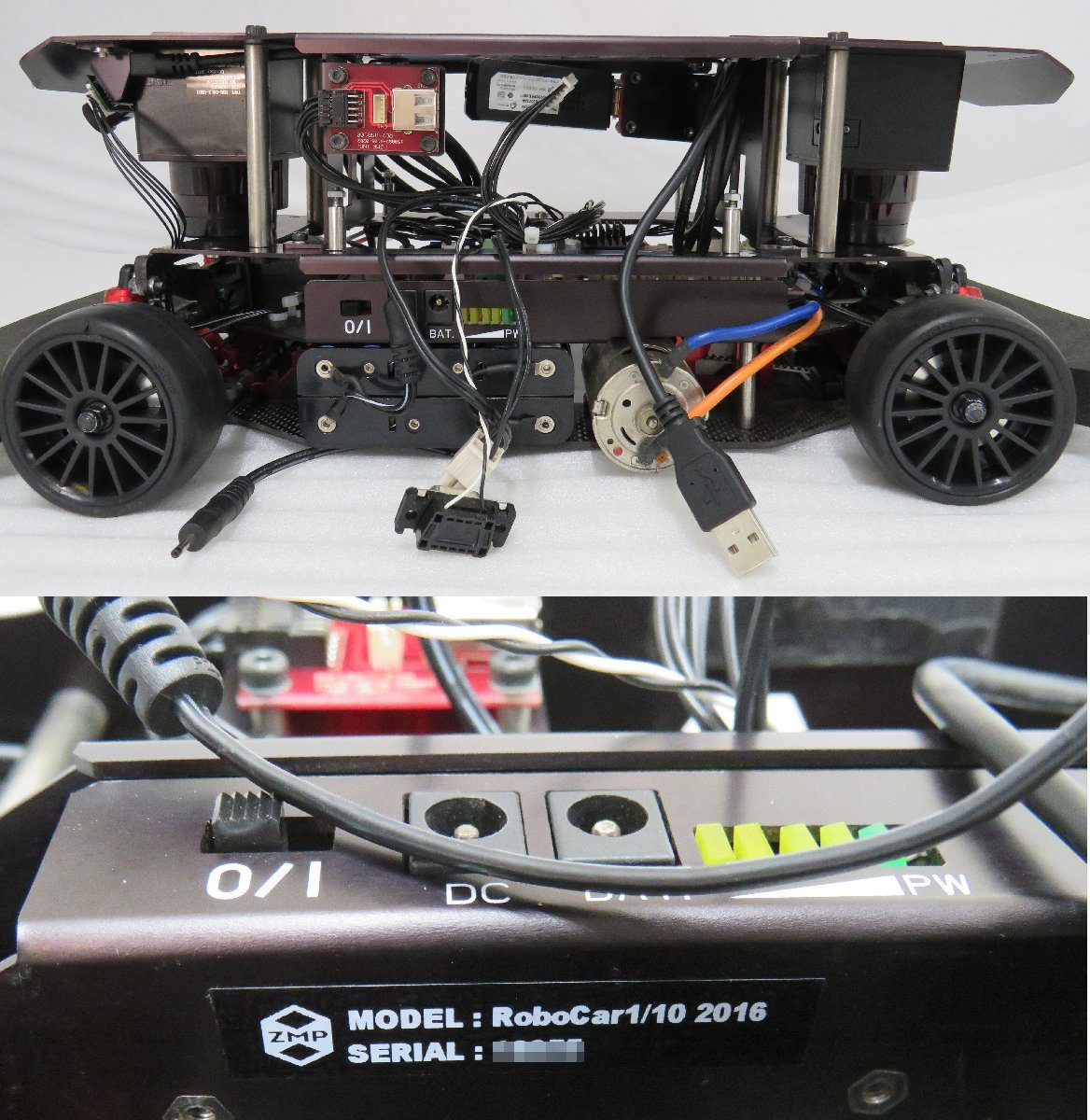 ◎100☆RoboCar 1/10 2016 自動運転開発ロボットカー ジャンク部品取り◆0926-528 RoboCar 1&frasl;10X 自動運転&frasl;AI技術開発用ロボットカー