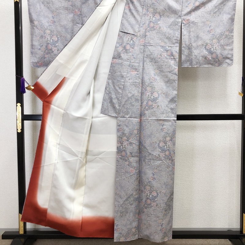 逸品○本場白大島紬 藤絹織物 都喜ヱ門 一元 金ラベル○しつけ付