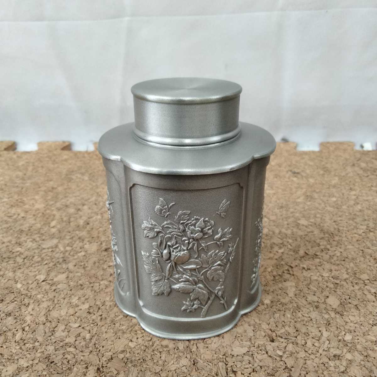 SELANGOR 茶筒 ROYAL 錫製 - 美品 ロイヤルセラン 未使用 ⁄ 木瓜式