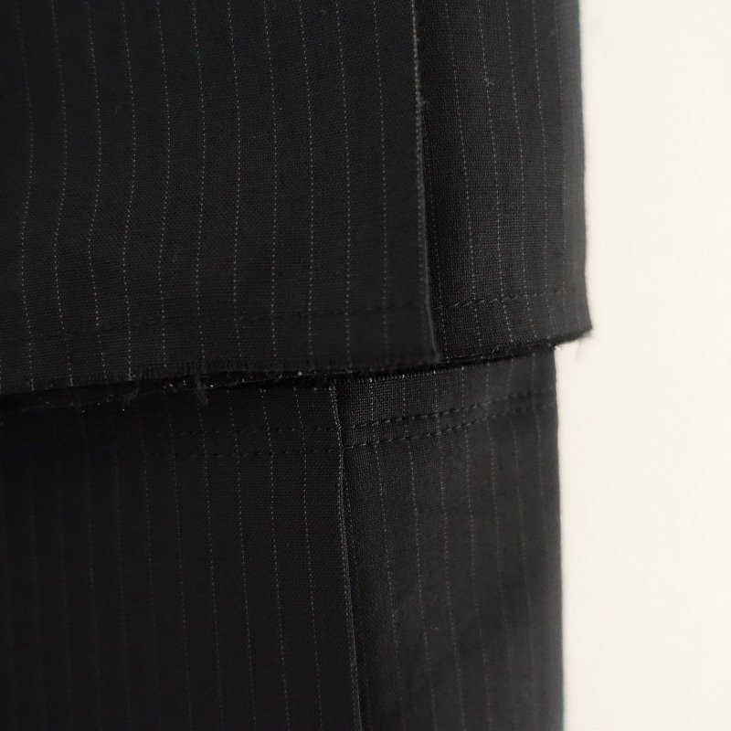 コムデギャルソン COMME des GARCONS *ストライププリーツデザインスカート*Sブラックウール混0922(sk33-2209-641)【70J22】 COMME des GARCONS ギャルソン(COMME 写真3&frasl;74｜コム 金