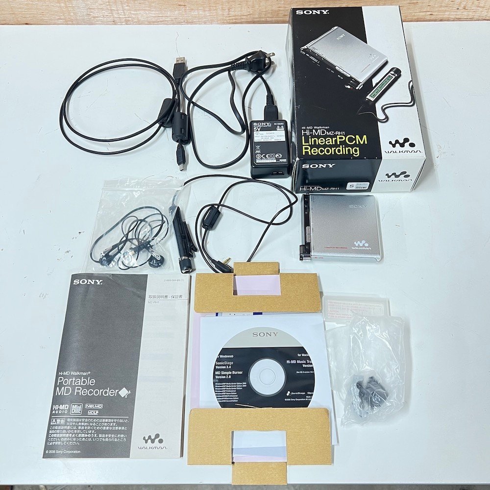 完全 SONY ソニー Hi-MD WALKMAN ウォークマン LinearPCM Recording ポータブルMDプレーヤー MZ ...