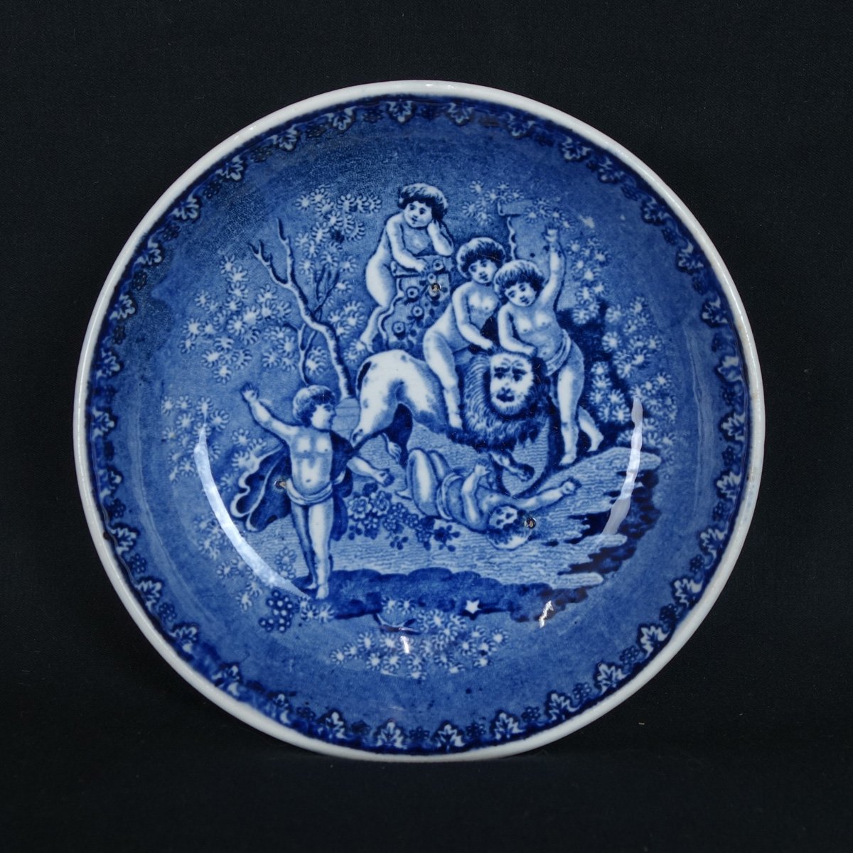 蔵出品 蔵壷 Boch Freres ボッホ フレール LION ANTIQUE 小皿 5枚 