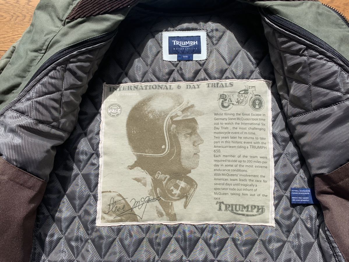  TRIUMPH トライアンフ スティーブマックィーン SDT エンデューロレースモデル 防寒ジャケット 大脱走 BSA ノートン ハーレー ドカ(その他)｜売買されたオークション情報、yahooの商品情報をアー 男性用