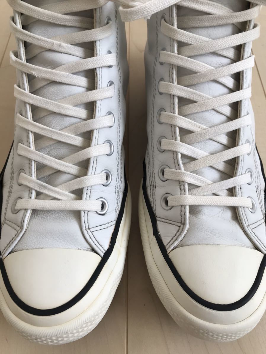 CONVERSE ADDICT CHUCK TAYLOR LEATHER HI WHITE CT70 Vibram 