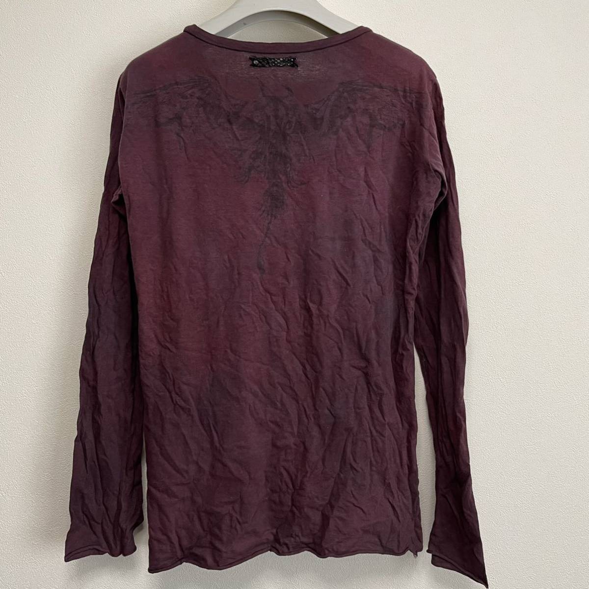 ifsixwasnine hyde着用 蝙蝠カットソー ／ 後染リメイク一点物 Tシャツ 