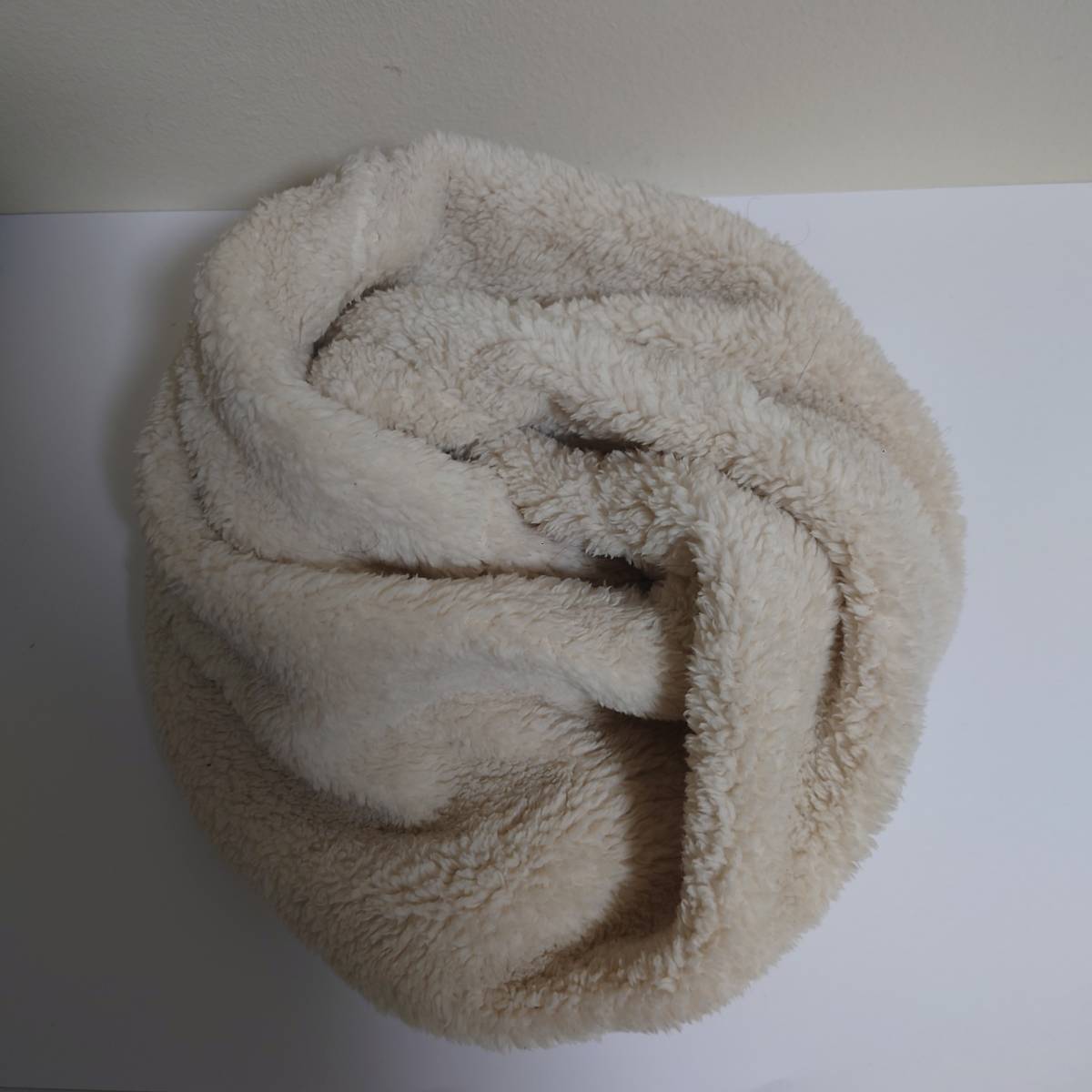 ほぼ新品】MUJI 無印良品 ファー マフラー ネックウォーマー スヌード  