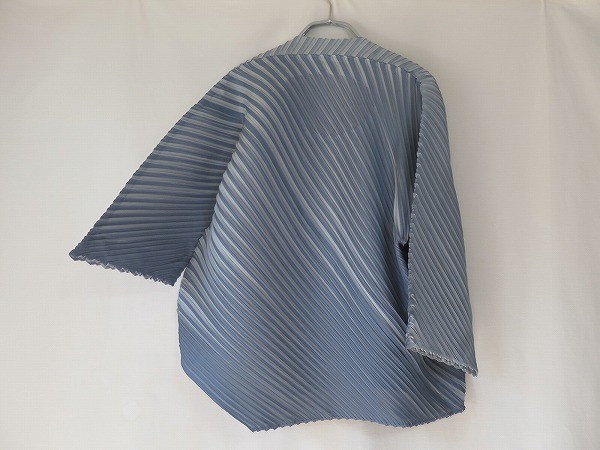 イッセイミヤケ 変形デザイン プリーツトップス ブラウス プリーツプリーズ M PLEATS PLEASE イッセイミヤケ プリーツトップス 変形袖 極美品