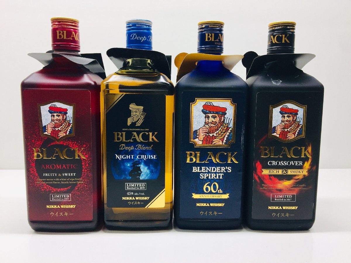 ブラックニッカ　ナイトクルーズ　アロマティック等4本セット 未開栓 限定 ウィスキー 4本セット BLACK NIKKA ブラック ニッカ
