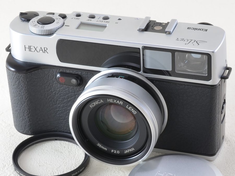 コニカヘキサー シルバー Konica HEXAR 35mmF2 動作確認済良品 Hexanon