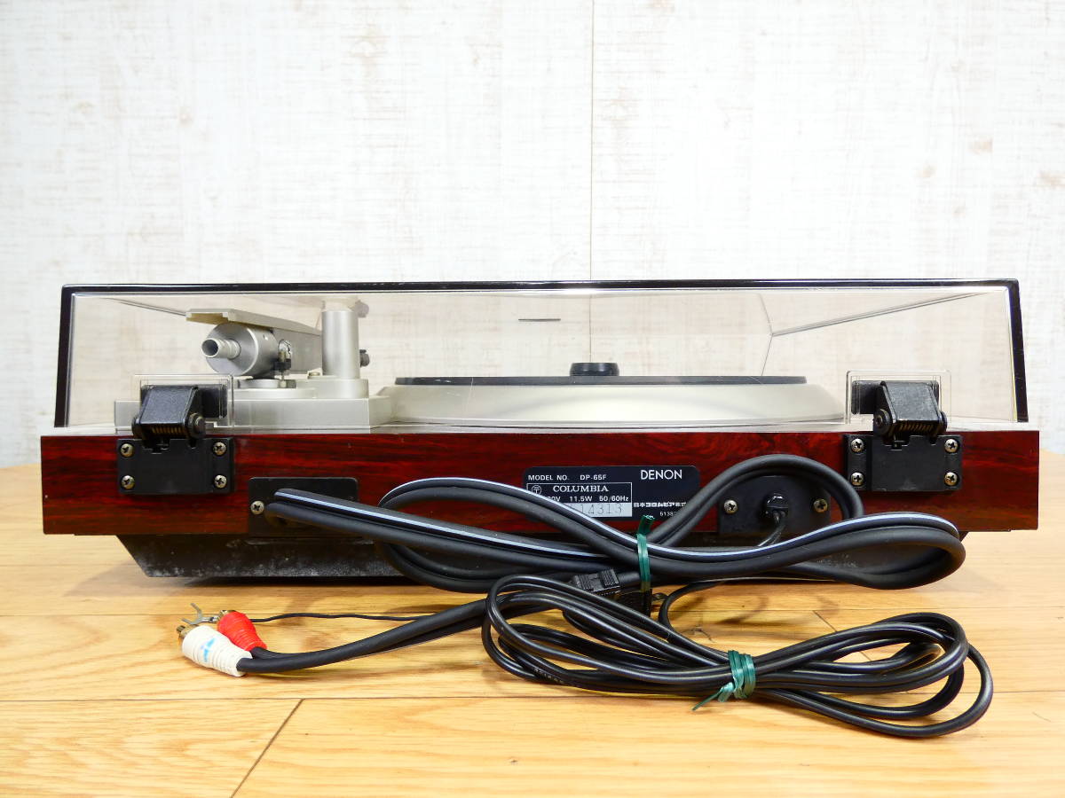 DENON デノン DP-65F レコードプレイヤー/ターンテーブル 音響機器 オーディオ ※ジャンク/再生OK！ @140 (8685-5/5) DP-65F DENON ターンテーブル 中古 09DENON ターンテーブル&frasl;レコード