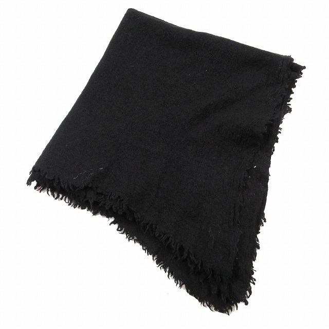 DRIES VAN NOTEN ドリスヴァンノッテン マフラー すごかっ - 黒 【古着  