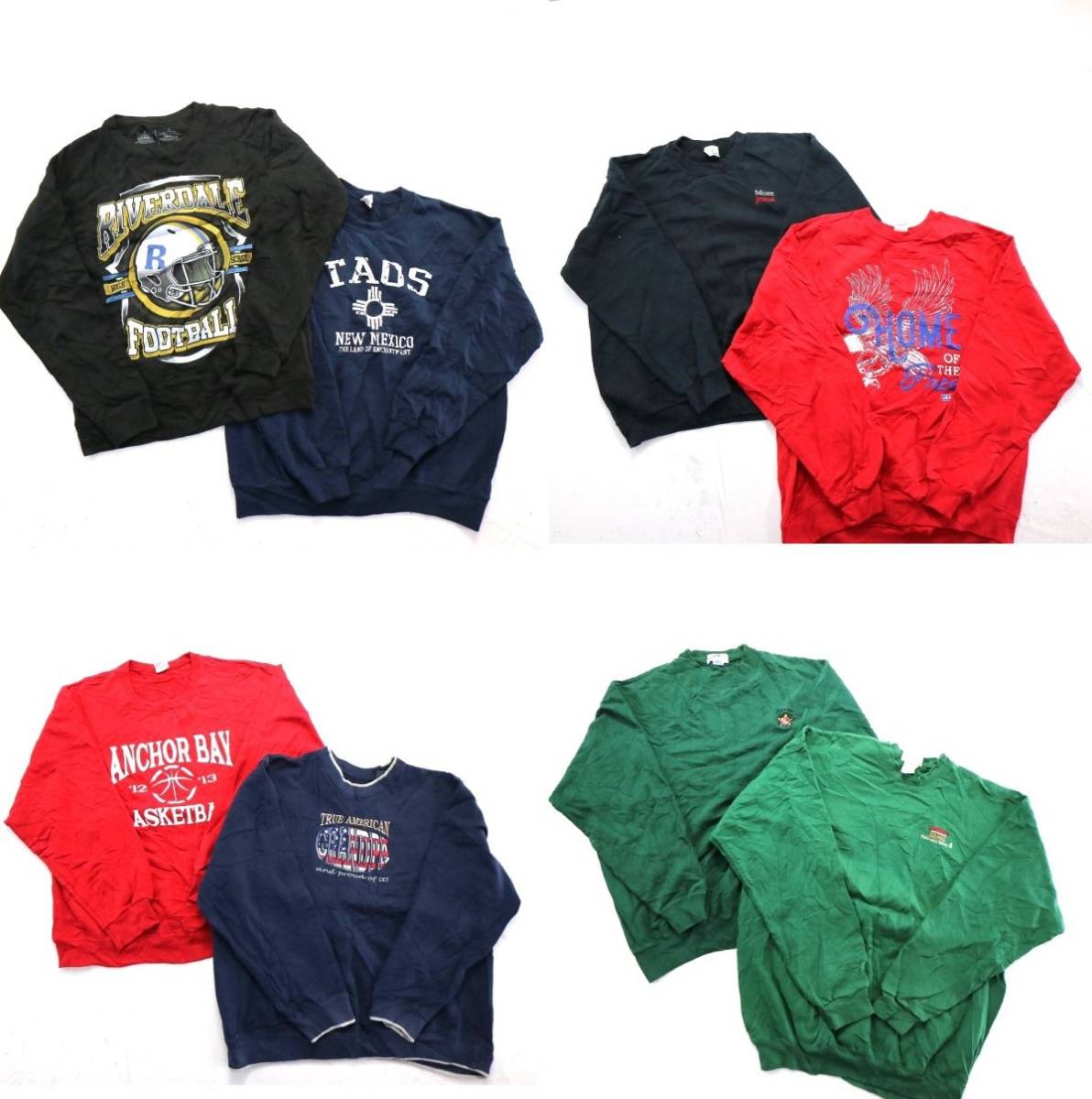 【驚きの破格値，定番】 プリントスウェット set スポーツ 刺しゅう 他 メンズL 8枚セット まとめ売り 古着卸 1円スタート 最落なし MJ4309(Lサイズ)｜売買されたオークション情報、yahooの商品情報をアーカイブ公開 - オ Lサイズ