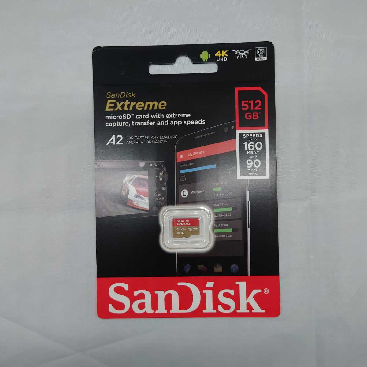 未使用】Sandisk Extreme サンディスク microSDXC card メモリーカード 