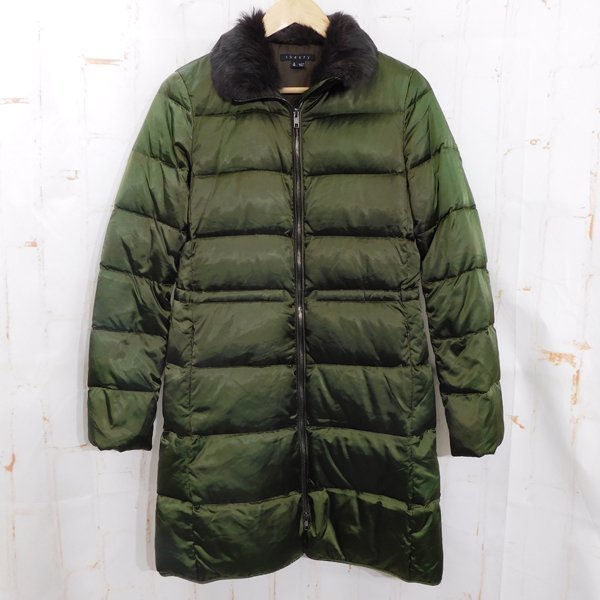 2915307□セオリーTheory□リアルファー付き ダウンコート 光沢□P