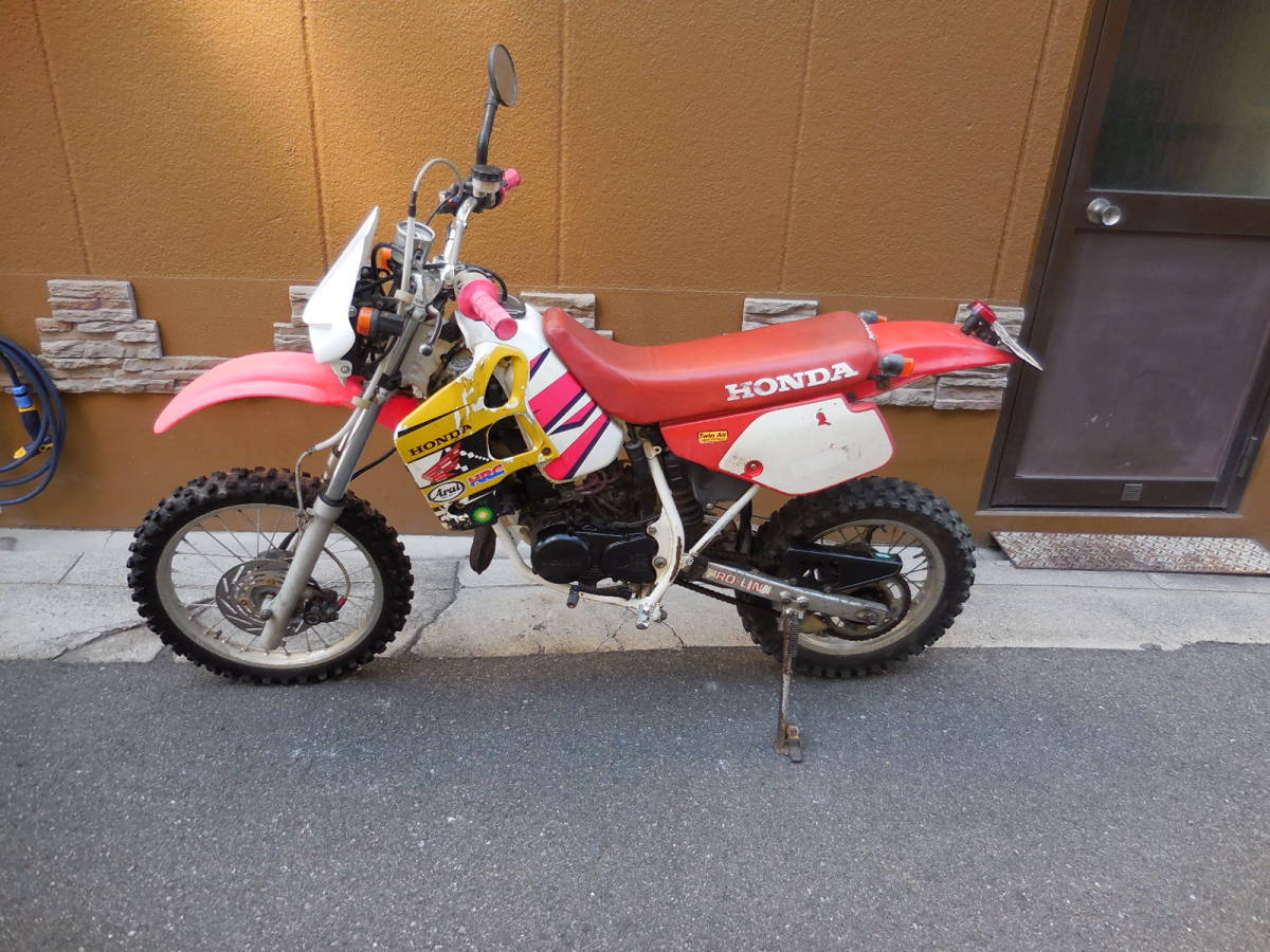 CRM80 実働車 走行動画あります。ハイシート付 オフロード、林道 