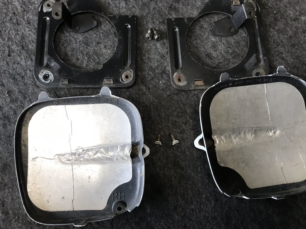 GC8インプレッサWRX stiバージョン5 フォグカバー 左右セット ステー