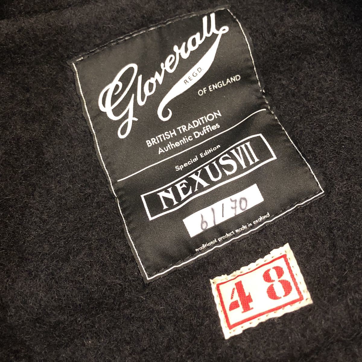 70着限定NEXUS7×Gloverallダッフルコート 48 ネクサスセブン 参考定価69 300円 NEXUS7 × GLOVERALL ネクサスセブン