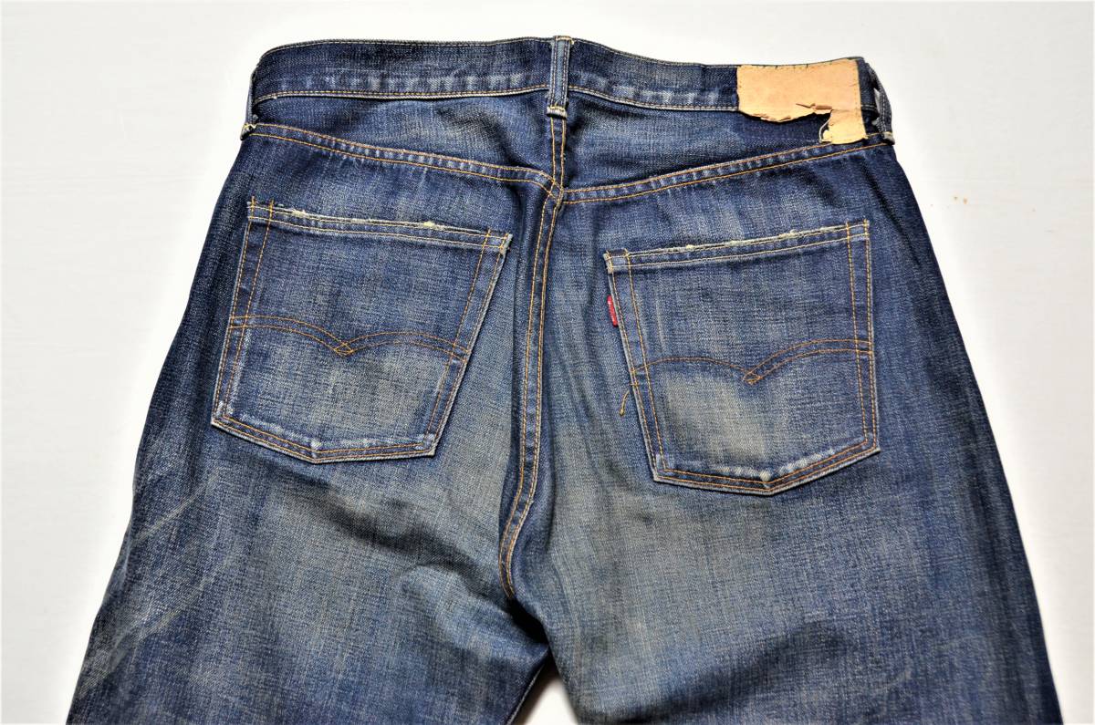 日本製【リーバイス】66501 VINTAGE CLOTHING ビッグE USED加工 W36 