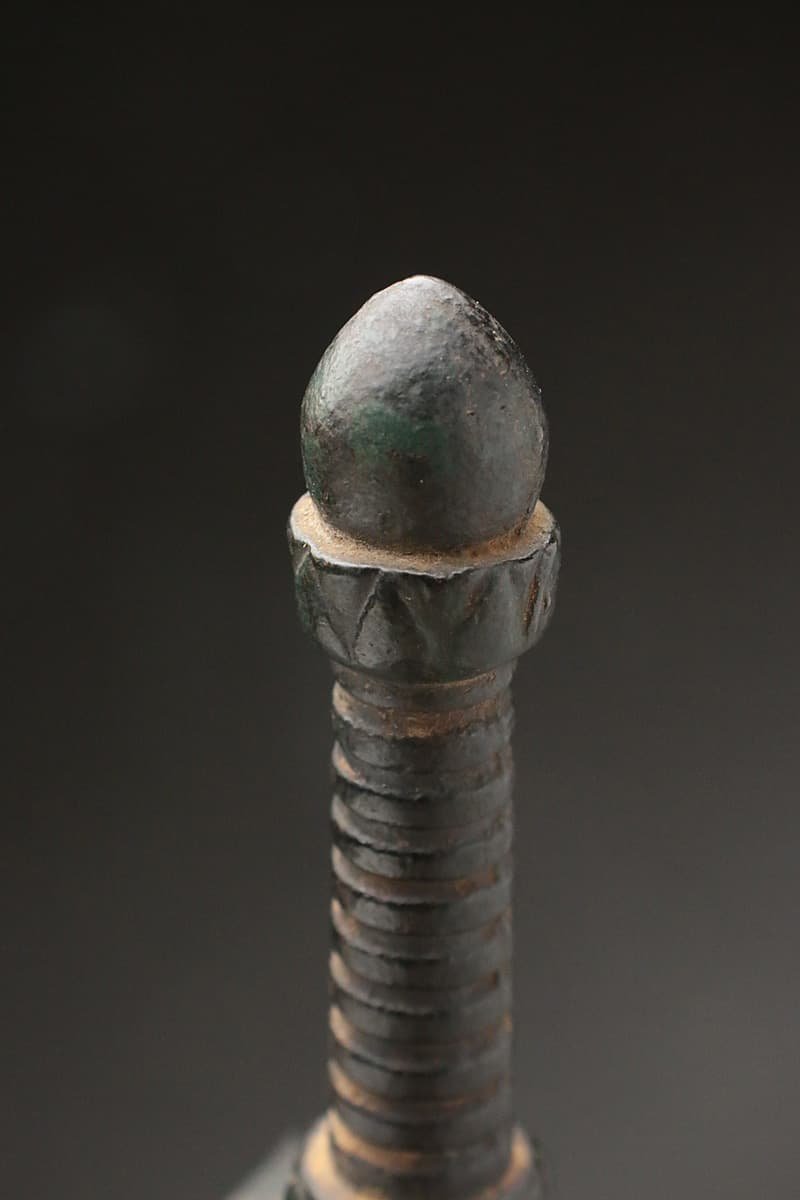 EF939 天徳三年 輪王寺 本願聖人良覺 古銅「御宝塔」高21.7cm 重880g