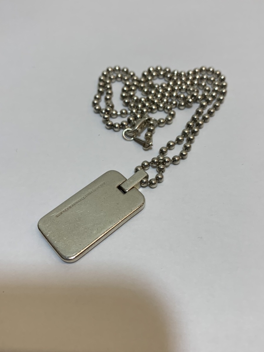 Tiffany&Co. ティファニー アトラス プレートネックレス 50cm 925
