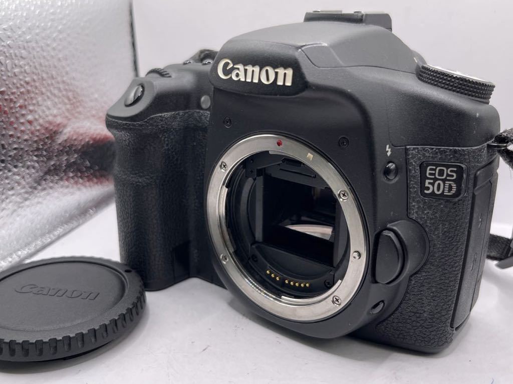 c○Canon EOS 50D ボディ 元箱、説明書付 動作未確認 ジャンク品 EOS 50D