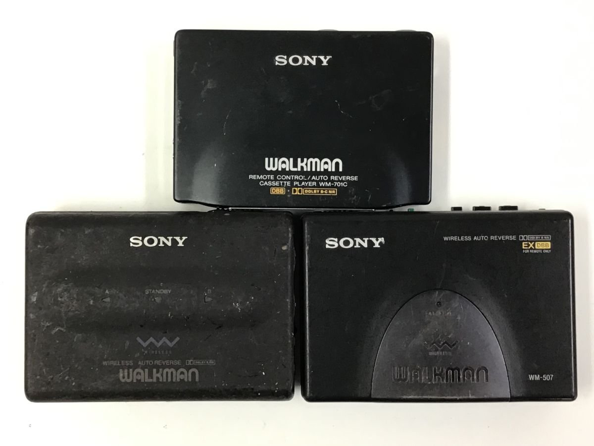 定番，HOT SONY WM-701C WM-507 他 ソニー walkman カセットプレーヤー ウォークマン 3点セット ジャンク品 5084W(再生専用)｜売買されたオークション情報、yahooの商品情報をアーカイブ公開 - オークファン 再生専用