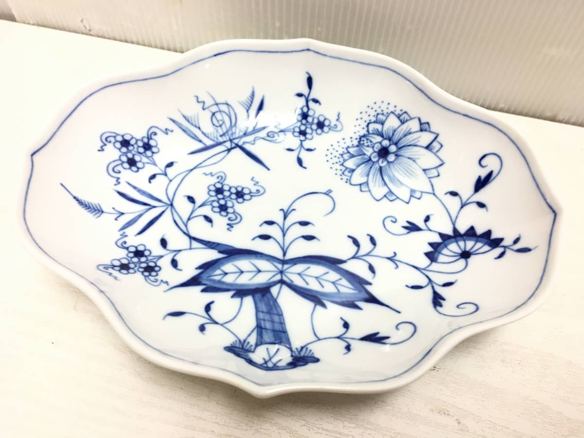 Meissen マイセン ブルーオニオン ディッシュ 菱形 変形プレート 皿 6