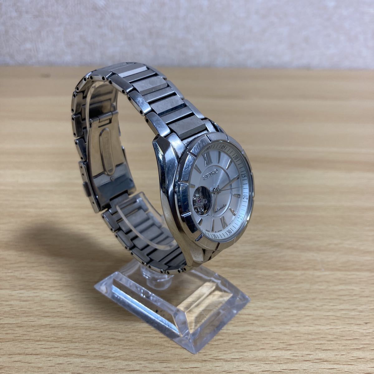 SEIKO セイコー Automatic 4R38-00F0 裏スケルトン TWENTY-FOUR JEWELS 