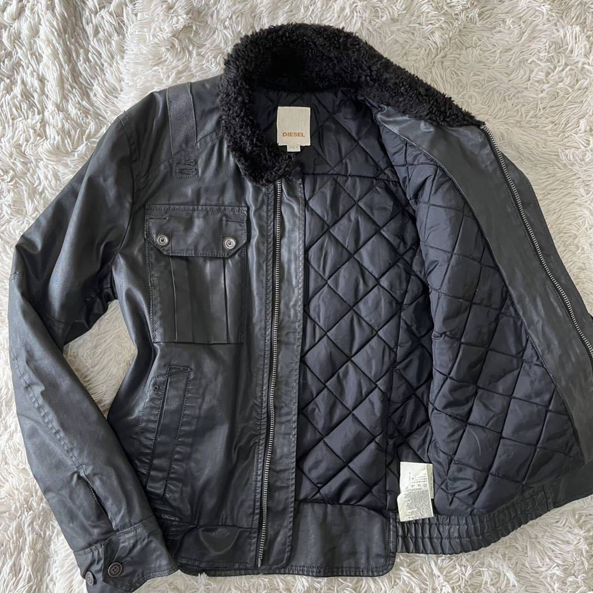 公式通販 DIESEL レザーライダースジャケット ブルゾン DIESELメンズ 