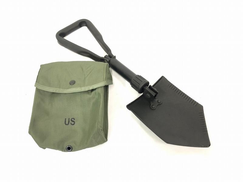 ミリタリー ミリタリー 米軍 折りたたみ式シャベルとポーチセット
