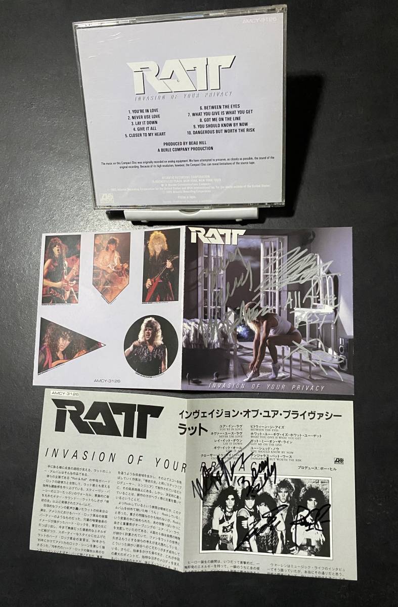 HOT，お買い得 ラット Ratt 直筆サイン入りCD ポイズン ボンジョヴィ ドッケン モトリークルー エアロスミス ヴァンヘイレン(一般)｜売買されたオークション情報、yahooの商品情報をアーカイブ公開 - オーク 一般